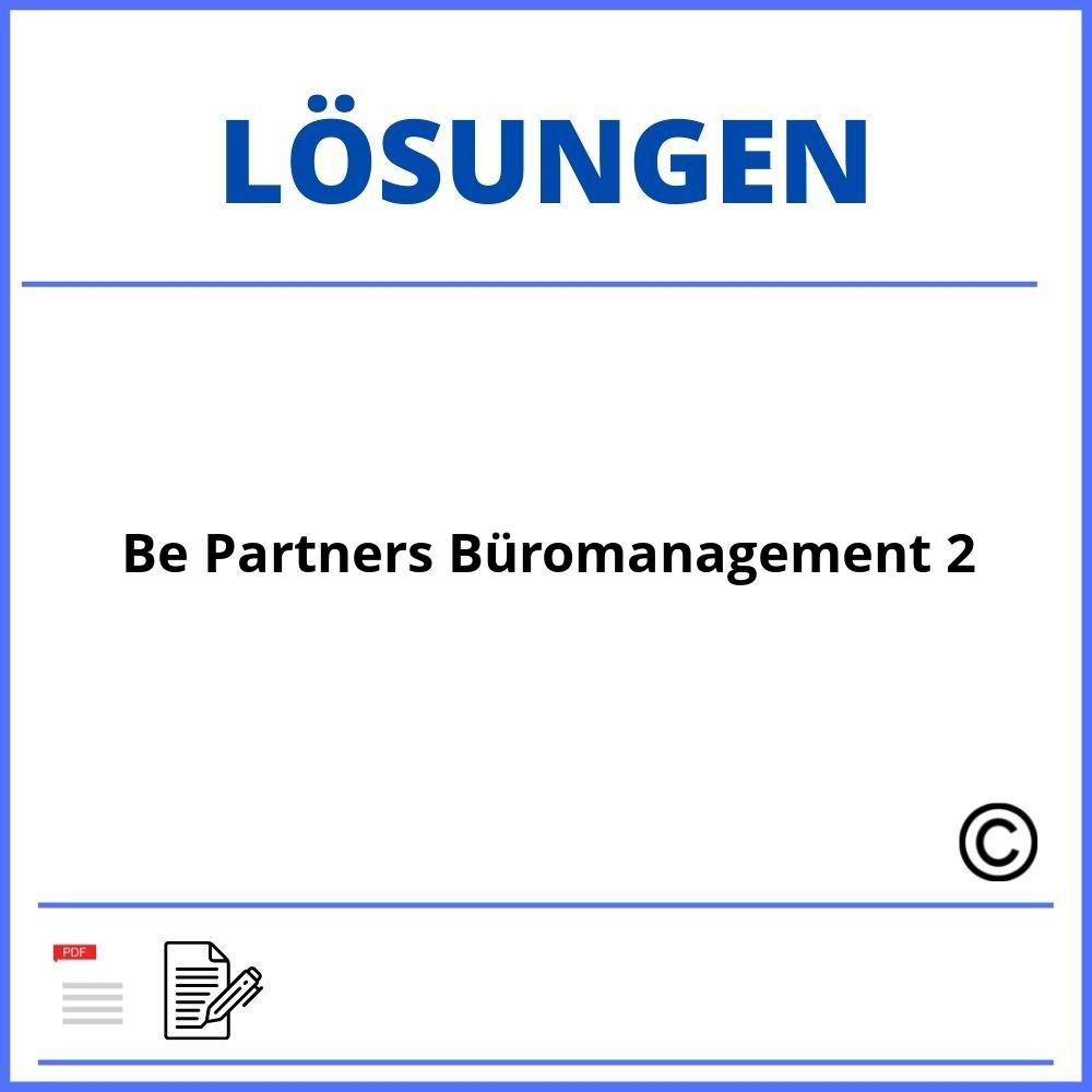 Be Partners Büromanagement 2 Lösungen Pdf