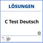 C Test Deutsch Mit Lösungen Pdf