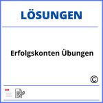 Erfolgskonten Übungen Mit Lösungen Pdf