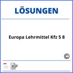 Europa Lehrmittel Kfz 5 8 Lösungen Pdf