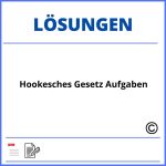 Hookesches Gesetz Aufgaben Mit Lösungen