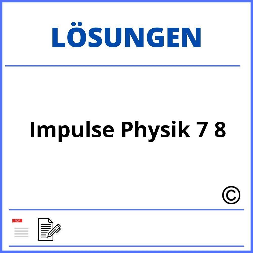 Impulse Physik 7 8 Lösungen Pdf