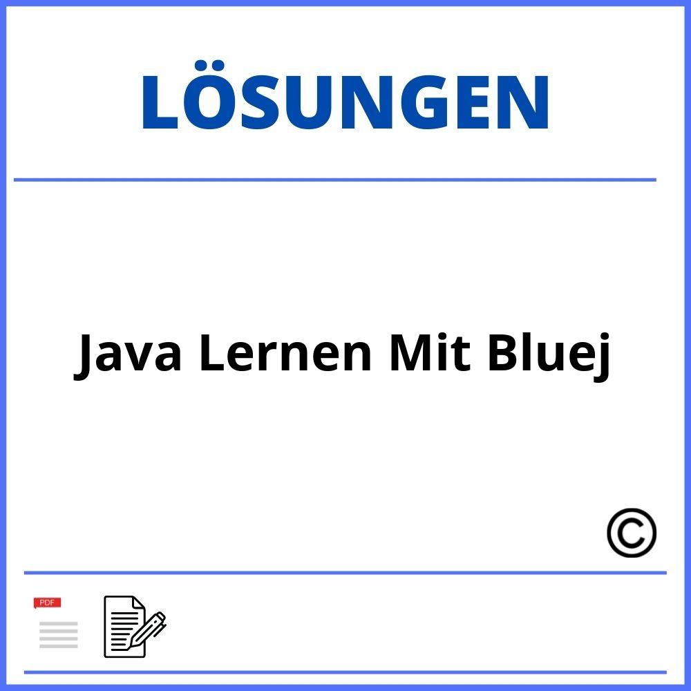 Java Lernen Mit Bluej Lösungen