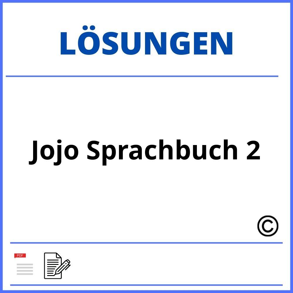 Jojo Sprachbuch 2 Lösungen