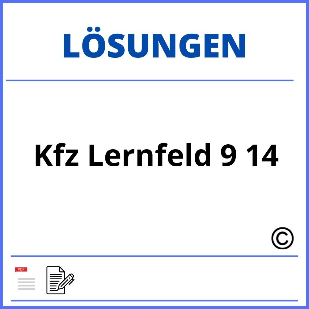 Kfz Lernfeld 9 14 Lösungen Pdf