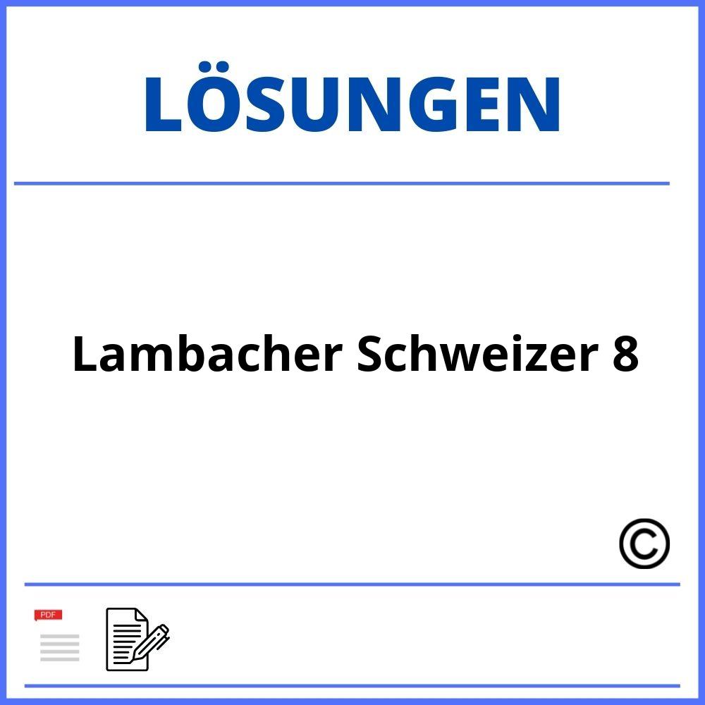 Lambacher Schweizer 8 Lösungen Pdf