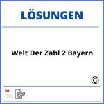Welt Der Zahl 2 Lösungen Bayern
